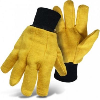 4037  GLOVE =YELLOW COTTON CHORE