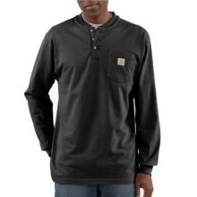 K128BLK LONG-SLEEVE HENLEY