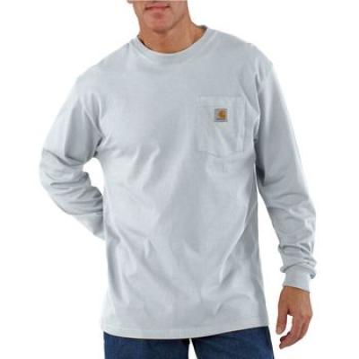 K126ASH LONG-SLEEVE POCKET TEE