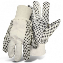 4011  GLOVE =WHITE COTTON w/DOTS