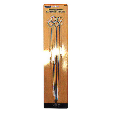 00320 SKEWER =15"-4pc-CHROME****