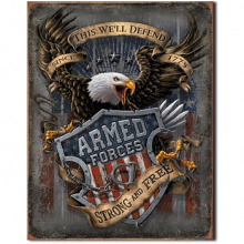 2149 TIN SIGN =ARMED FORCES