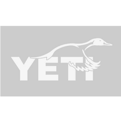 YSD DECAL =WHT-PINTAIL DUCK-YETI