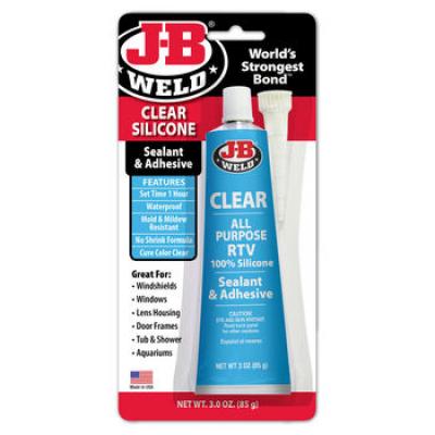 J-B Weld Sealant Silicone Clear 3oz 31310