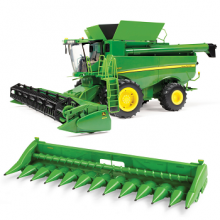 1:16 JD S690 COMBINE W/ CORN & D