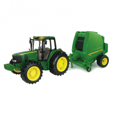 46180 TRACTOR =JD w/BALER  1:16