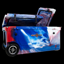 HC75  WYLD COOLER =75qt-RED/WHT/BLUE