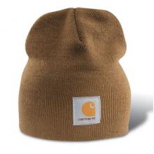 A205BRN HAT =ACRYLIC KNIT