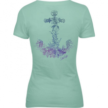 LADIES SHIRT S/S = ANCHORED