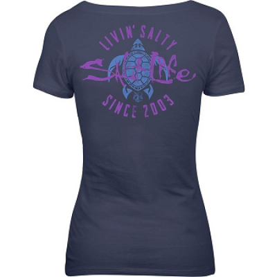 LADIES SHIRT S/S = LIVIN SALT