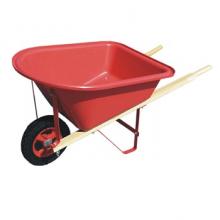 CART047 WHEELBARROW = RED POLY