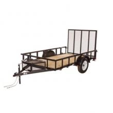 TRAILER =5.5'x10'-WOOD-PIPE RAIL